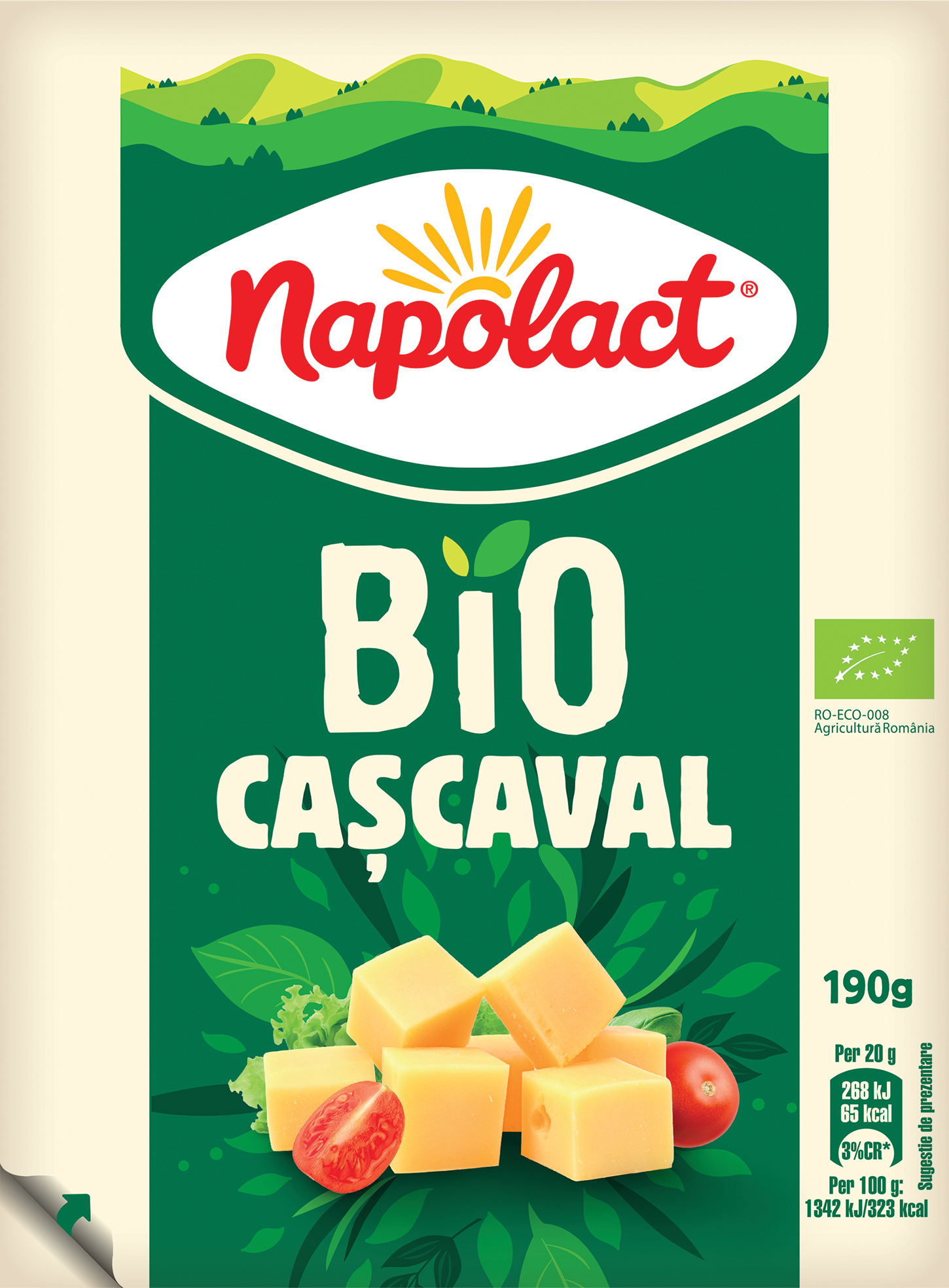 Cs1 Cascaval Bio Bloc 190g Frontal 240806