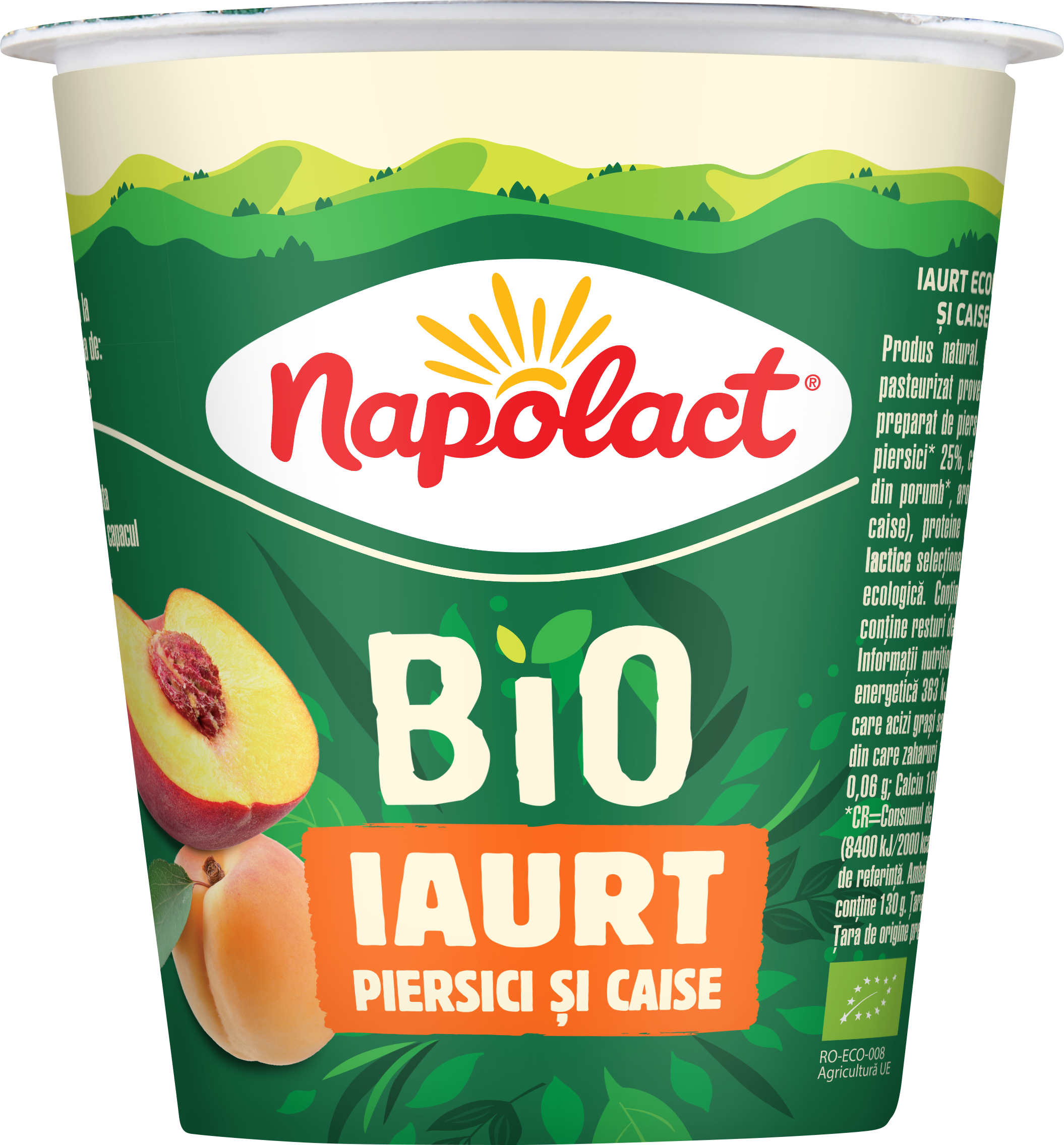 Gs1 Iaurt Pahar Bio Piersici 130g Frontal 240725