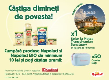 Căștigă dimineți de poveste cu Napolact și Kaufland!